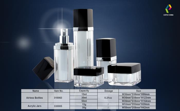 Premium airless bottles and acrylic jars